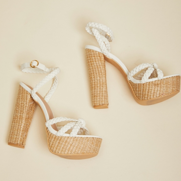 From the Top Braided Platform Heels - Picture 4 of 7